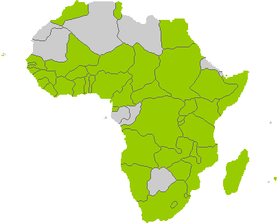 Countries with SOS Centres in Africa: