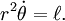 r ^ 2 \ dot \ theta = \ ell.