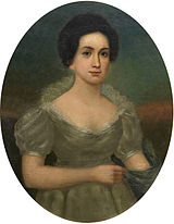 Retrato de Letitia cristiana Tyler.