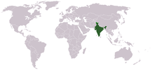 Localização no mapa do mundo