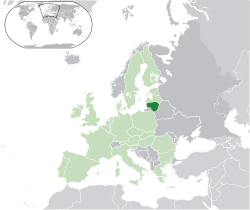 Localizador do mapa da Lituânia