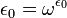 \ Epsilon_0 = \ omega ^ {\ epsilon_0}